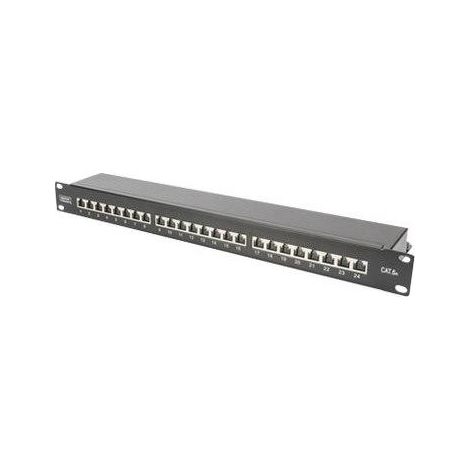Digitus Patchpanel CAT 6A Schwarz 24 Ports