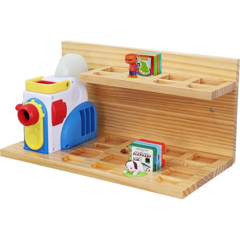 Étagère murale flottante pour livres de projection - Personnages audio Play - Étagère de rangement et organiseur pour tout-petits, filles et garçons (1/5)