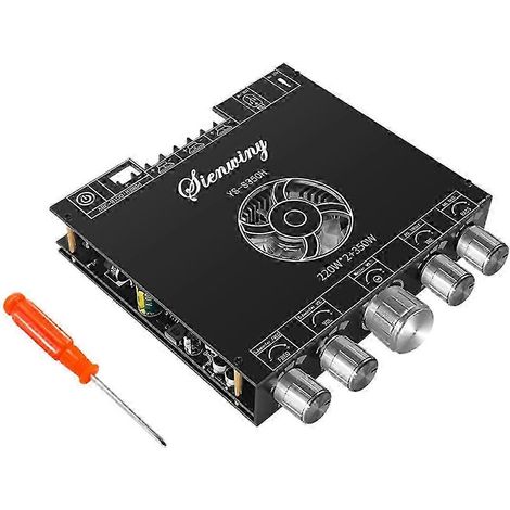 Carte d'amplificateur Bluetooth 2.1 canaux YS-S350H, amplificateur TPA3255 220 W x 2 + caisson de basses haute puissance 350 W, carte d'amplificateur audio Super 7498E kns (1/5)