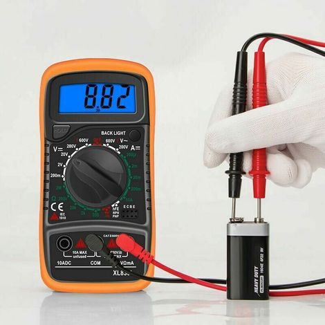 Multimètre numérique XL830L 2000, mini multimètre, testeur de batterie, courant, tension, résistance AC/DC, avertisseur sonore (1/5)