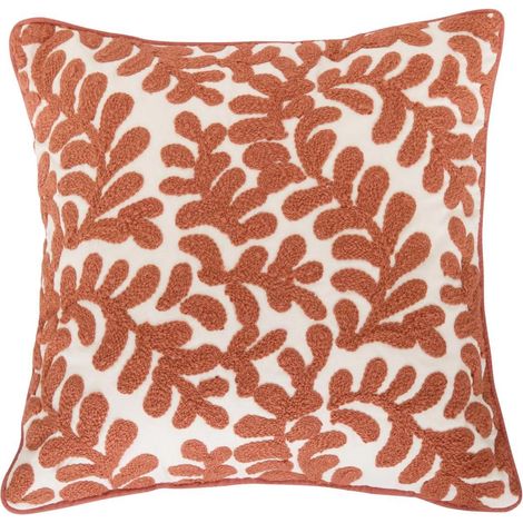 Housse de Coussin "Sienna" 40x40cm Terracotta (1/3)