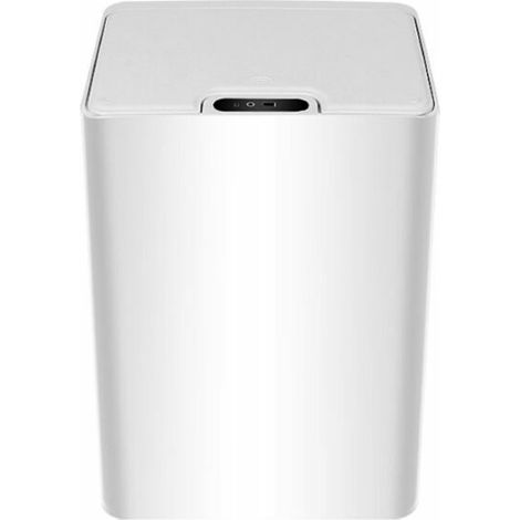 Poubelle intelligente 15L, induction automatique induction + bouton, blanc