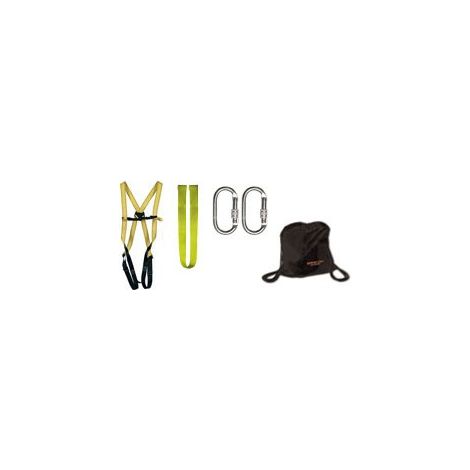 Kit anticaídas de arnés SAFETOP cuerdas y mosquetones Elbrus 71B                 Cuerda 1m