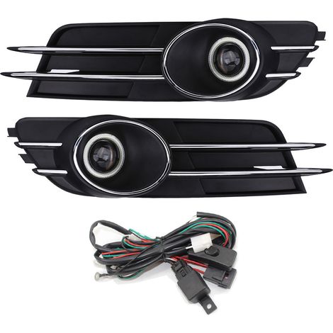 Calandre antibrouillard avant pour Audi A6 C7 2011-2015, kit complet de phares antibrouillard avec grille pare-chocs (1/5)