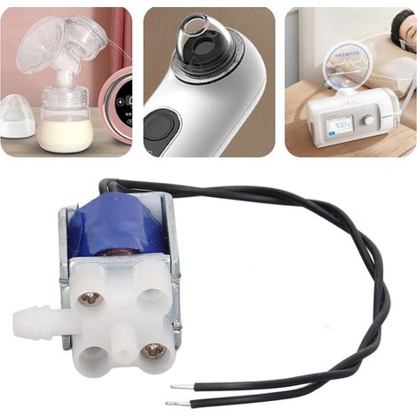 Vanne d'échappement électromagnétique à deux positions et trois voies à commande électronique, vanne électromagnétique miniature, vanne de générateur d'oxygène pour dispositifs de protection oculaire (1/5)