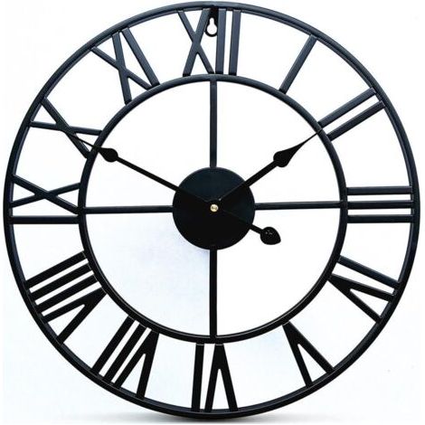 Sollbry Horloge Murale Vintage, Horloge Murale en Métal de 40 cm 3D Murale Industrielle Horloge Murale Vintage, Horloge Moderne pour Décoration de Salon(batterie non incluse) (1/5)