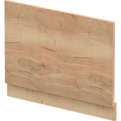 Nuie Autumn Oak Woodgrain 800mm Bath End Panel with Plinth - MPC1813