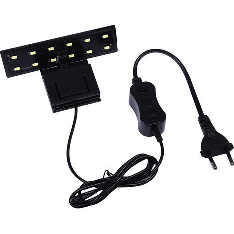 Aquarium Lighting X3 Aquarium LED Aquarium Light LED Aquarium LED Lighting 220V 6W Nano Aquarium Lighting pour plantes et poissons aquatiques (1/5)