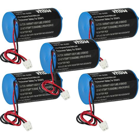 vhbw 5x Batterie Ersatz für Eve ER34615-GL101 für Alarmanlage, Alarmsystem, Funk-Außensirenen (19000 mAh, 3,6 V, Li-MnO2)