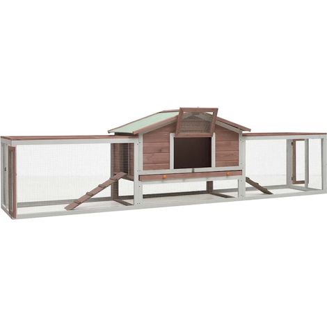 Maison Exclusive - Conigliera Moca 310x70x87 cm in Legno Massello di Pino e Abete (1/5)