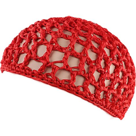 Filet à cheveux en maille, bonnet crocheté, filet à cheveux en résille, cache-cou, ornement pour dormir (1/5)