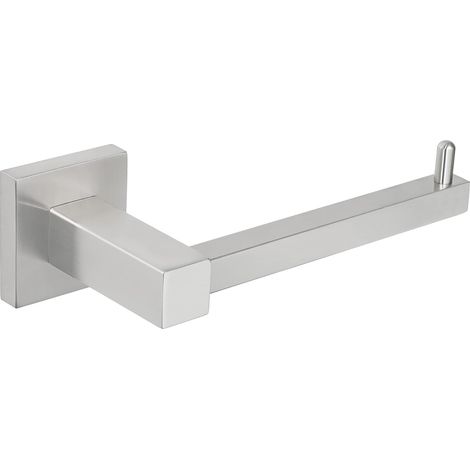 Porte Rouleau Papier Toilette Carré, Papier Toilette Mural pour Salle de Bain/Cuisine, en Acier Inoxydable SUS 304, Antirouille et Pratique, Brossé (1/5)