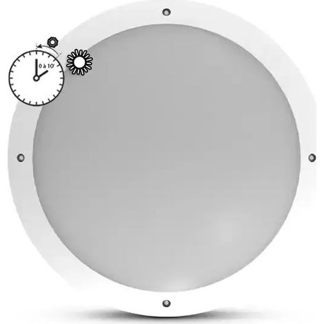 Lámpara empotrada LED Ø300 18W 4500K con detector de presencia y temporizador de apagado. Miidex Lighting® (1/5)