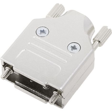 encitech MHDM09-K 6560-0136-01 D-SUB Gehäuse Polzahl: 9 Vollmetall 180 ° Silber 1 St.
