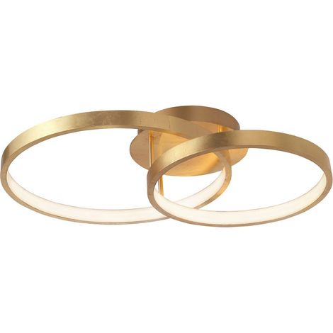 Merano Clearwater Luminaire Semi Encastré LED Intégré Feuille d'Or Aluminium LED 44W 2650Lm 3000K