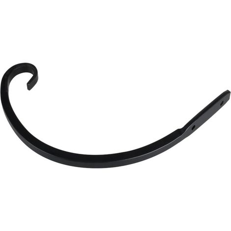 Support Pour Panier Suspendu - Crochet En Fer Noir - Pour Jardin Balcon Terrasse - 1 Pièce (1/5)