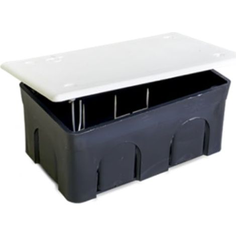 Caja de conexión 115x64x46 con tapa garra metálica C20 Blanco