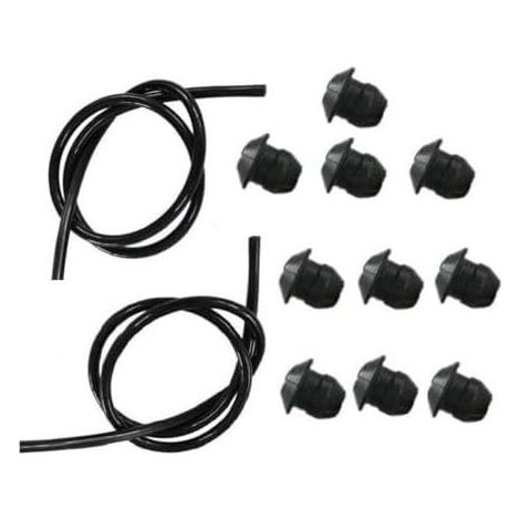 Set di 10 anelli di fissaggio per serbatoio carburante e kit tubo compatibile con 580457501, sostituisce 503735801 per decespugliatore a 2 tempi - (1/5)