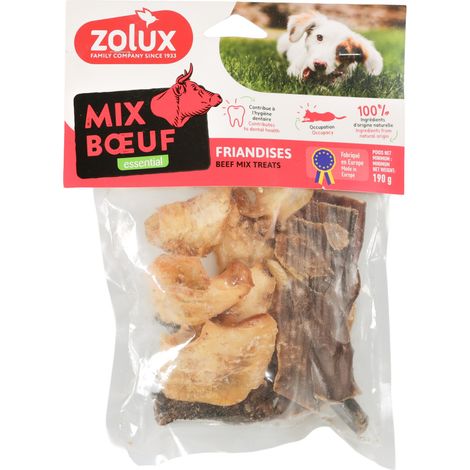 Friandises naturelles mix au Bœuf 190 g pour chien - zolux
