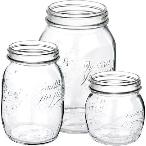 VASO per CONSERVA IN VETRO da 1 litro Diametro 86 mm Mod 4 STAGIONI BORMIOLI 6pz