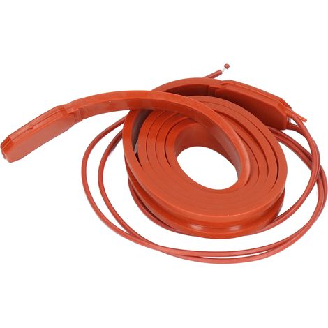 Bande chauffante en silicone étanche 15 x 1000 mm, 75 W, 220 V CA (1/5)