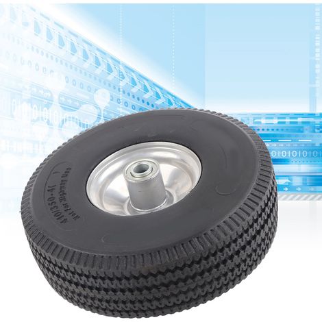 Roue à vide à moyeu en plastique de 3,50 à 4 pouces, diamètre d'alésage de 15 mm, pression de 250 kPa (1/5)