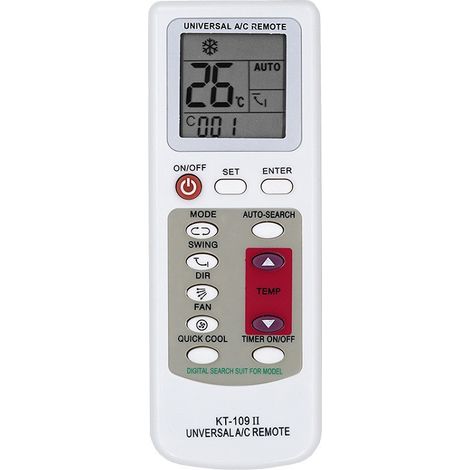 Télécommande pour climatiseur compatible KT-109 universel universel (1/5)