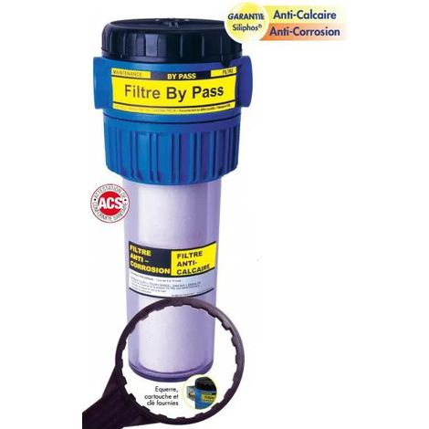2-in-1-By-Pass-Filter, Anti-Korrosions- und Anti-Kalk-Filter