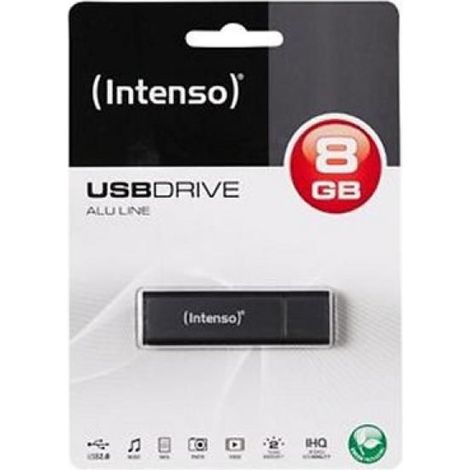 Intenso Alu Line USB-Stick 8 GB USB Typ-A 2.0 Anthrazit