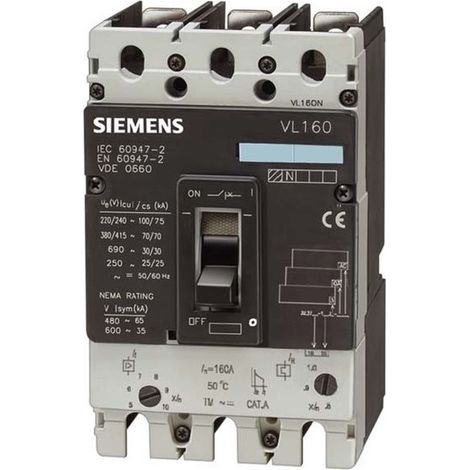 Siemens 3VL2706-3DC33-0AA0 Leistungsschalter 415V 3P 63A