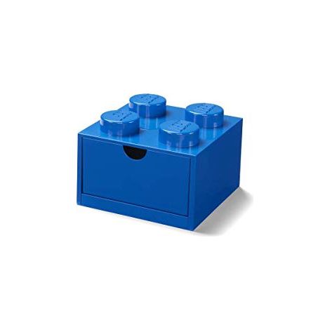 Lego® Bloc de rangement avec quatre tiroirs bleus