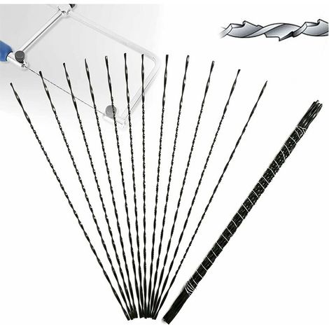 Ej.Life 12 pièces Lames de Scie à Chantourner avec Dents en Spirale pour Scie de Coupe en Bois Métal (7) (1/5)