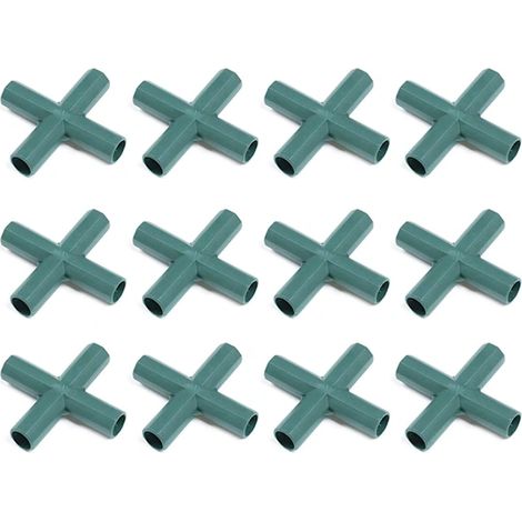 Filiyano-[PL] Connecteur pour cadre de serre, 12 connecteurs en plastique pour tiges de fleurs, boucle en plastique (1/5)