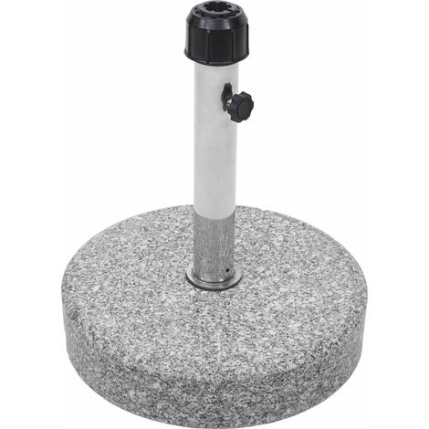 Sonnenschirmständer HHG-625, Schirmständer Schirmhalter, Granit 24kg rund grau