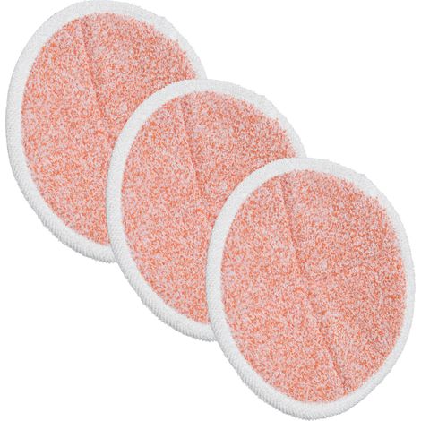 Lot de 3 chiffons de remplacement orange pour vadrouille vapeur Bissell 2124/2039A, têtes de nettoyage réutilisables. (1/5)