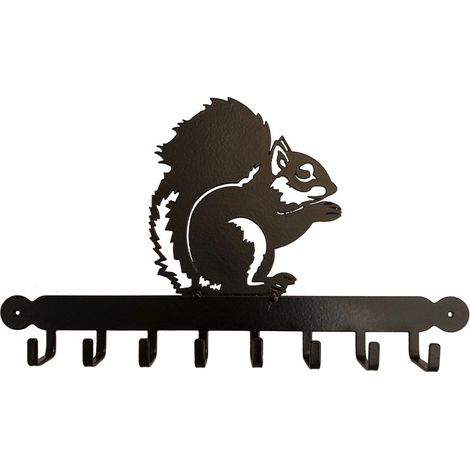 Tool Rack (Squirrel) - Steel - W54.6 x H30.5 cm - Black