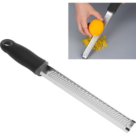 Râpe à fromage pour la cuisson, râpe à fromage, râpe à chocolat en acier inoxydable 304, grattoir à zeste de citron, noir (1/5)