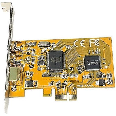 Carte d'acquisition vidéo PCIe vers AV 878A pour la surveillance d'images HD 640x480, 2 ports, connecteur de terminal AV SVHS, carte d'acquisition unique WHBYV (1/4)