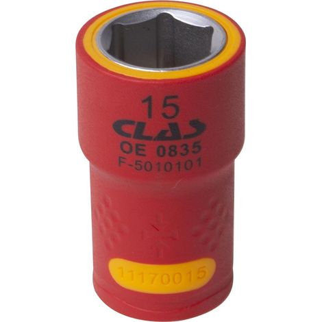 Douille isolée 3/8" h6 - OE 0835 - CLAS Equipements