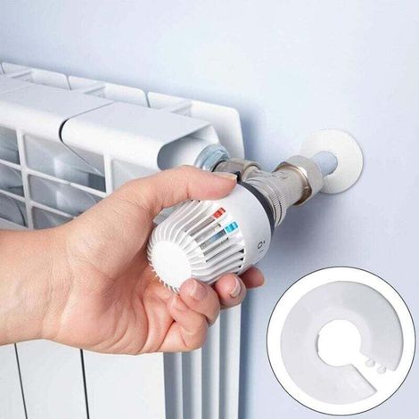 Lot de 30 cache-tuyaux pour radiateur, pour chauffage, plomberie, toilettes, rosaces en plastique, colliers de serrage et tuyaux d'évacuation, cache-trou mural, sol (1/3)