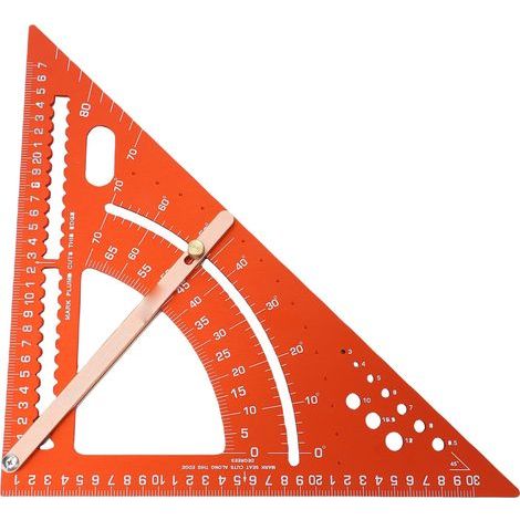 Quadratische Leiste aus Aluminiumlegierung, verstellbarer Rahmen, Dreiecklineal, Anreißwerkzeug für die Holzbearbeitung (1/5)