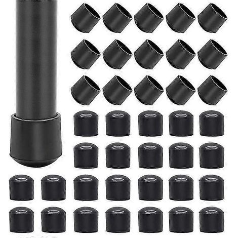 40 protections de sol rondes de 14 mm en PVC pour pieds de meubles (table/chaise). Embouts de protection pour pieds de meubles. (1/5)