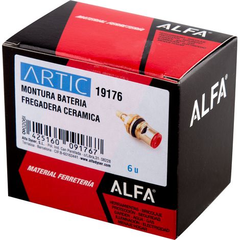 Montura cerámica batería fregadera artic (1/2)