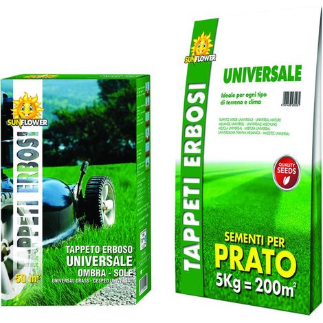 Semi Prato Universale - kg.5 per mq.200 di prato