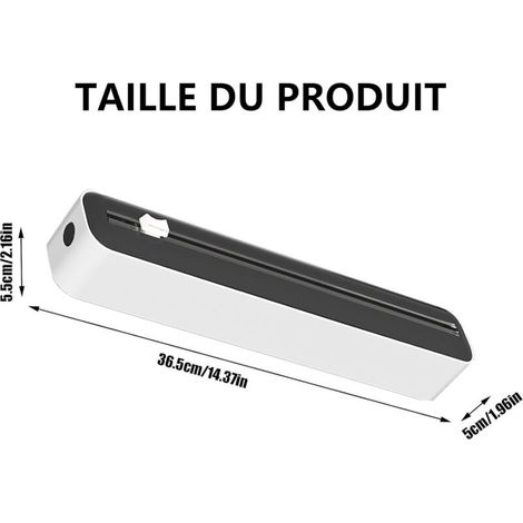 Distributeur de Film,Boîte de Découpe de Film Plastique, Rangement Papier Alu Et Film Alimentaire,Distributeur de Film Plastique avec Cutter,Dérouleur Film Alimentaire pour Cuisine (Noir) (1/4)