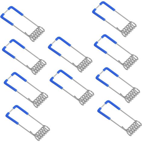 10 pièces Clips Ressort pour Spot Encastrable Accessoires Lumière Extérieure Fixation Facile pour Downlight et Néon LED Compatible Lampes de Plafond et Projecteurs [Classe énergétique A] (1/5)