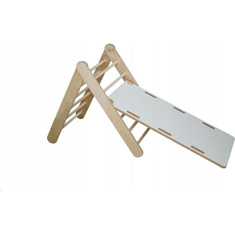 Escalera L Montessori Plataforma de madera barnizada HIT (1/5)