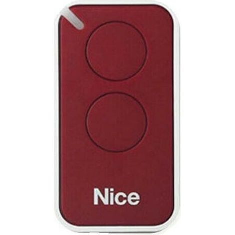 Télécommande Inti 2R rouge, fréquence 433,920 MHz