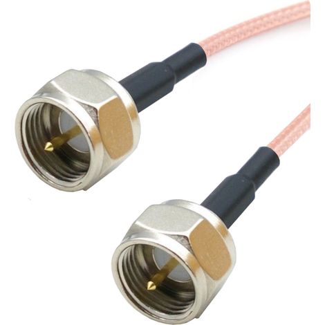 Anschlusskabel mit F-Stecker / F-Stecker RG316 50 Ω 5 m