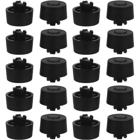 25 pieds anti-vibrations pour boîtier PC : pieds à insérer pour boîtier PC - patins antidérapants et absorbant les chocs pour boîtier PC gaming - Compatible avec ouverture de 8 mm (1/5)